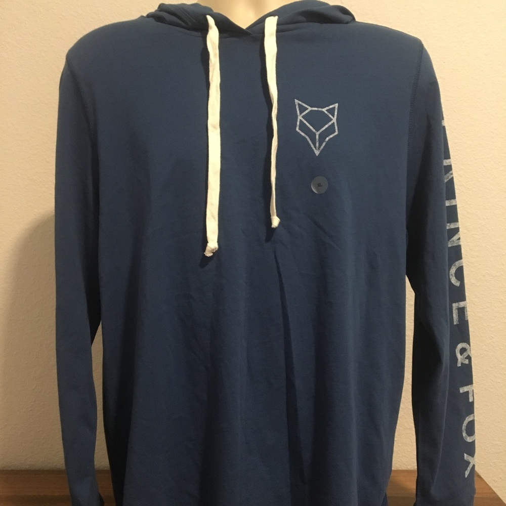 NWT Prince and Fox L Navy Blue Hoodie
